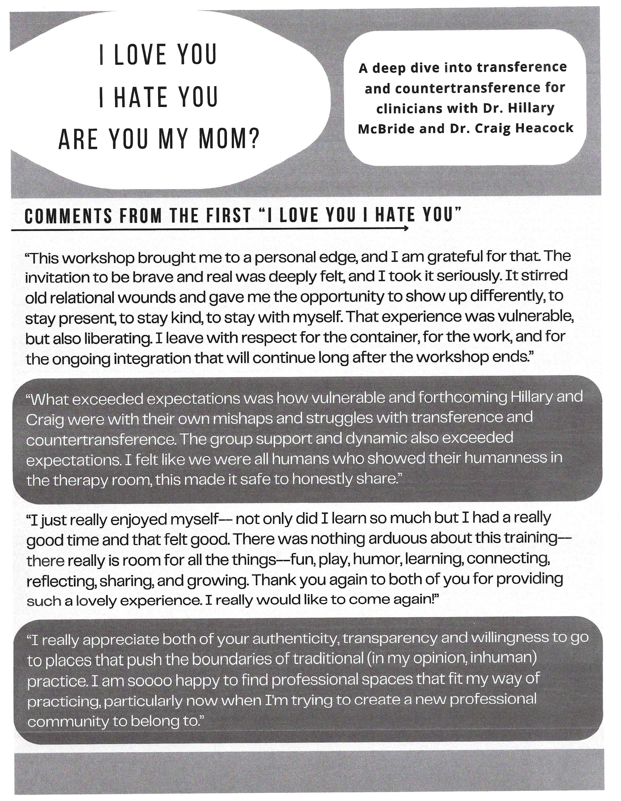 Training flyer